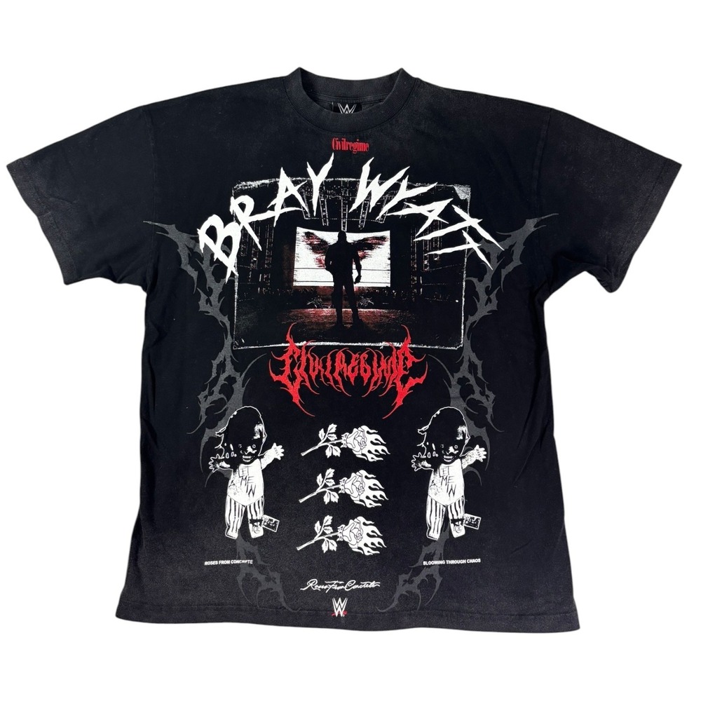 WWE Bray Wyatt The Fiend T Shirt Mens Medium Black Civil Regime Graphic Print